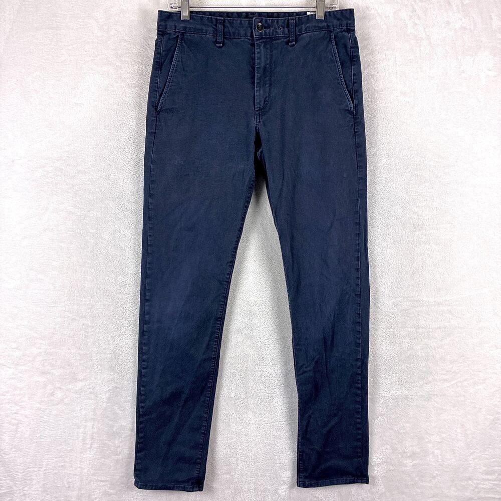 Rag & Bone Pants Mens 32 Navy Chino Slim Preppy Luxury Classic Going Out Summer